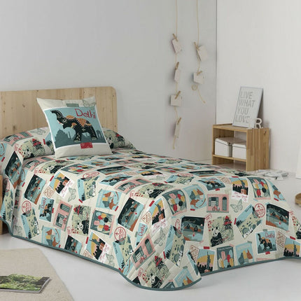 Steppdecke Cool Kids Postcards 200 x 260 cm