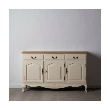 Anrichte LUCERNA 148 x 45,5 x 88 cm natürlich Holz Creme DMF