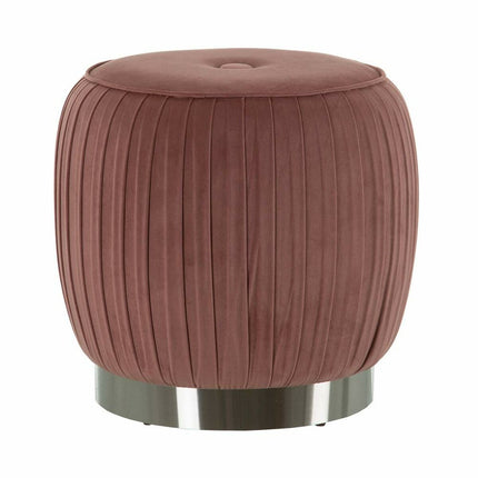 Puff synthetische Stoffe Rosa Holz 43 x 43 x 42 cm