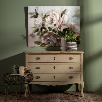 Kommode 104 x 53 x 79 cm Creme Tannenholz