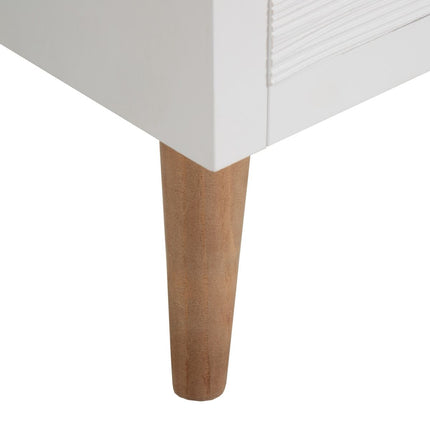 Schubladenschrank MARGOT 65 x 30 x 89 cm Grau Holz Weiß