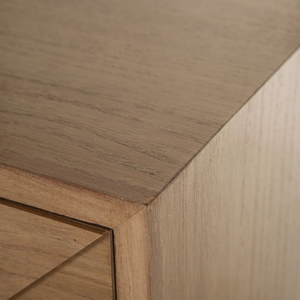 Schubladenschrank BONNARD 80 x 40 x 79,5 cm natürlich Gold Holz