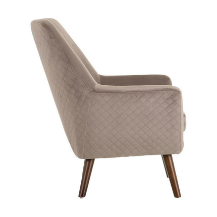 Sessel 73 x 79 x 87 cm synthetische Stoffe Holz Taupe