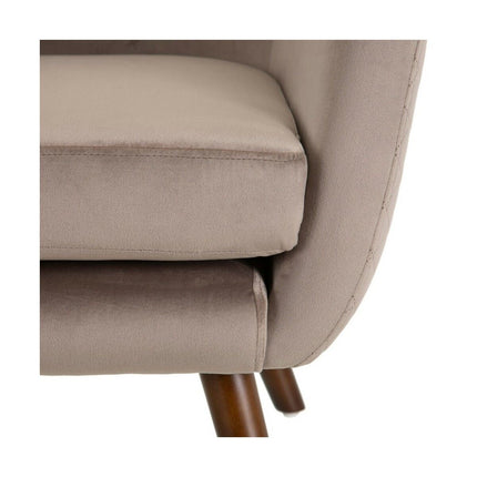 Sessel 73 x 79 x 87 cm synthetische Stoffe Holz Taupe