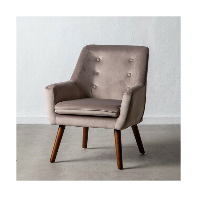 Sessel 67 x 67 x 81,5 cm synthetische Stoffe Holz Taupe