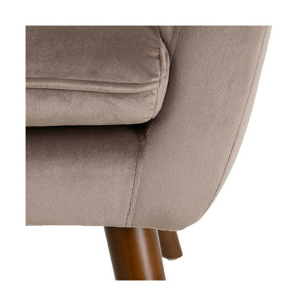 Sessel 67 x 67 x 81,5 cm synthetische Stoffe Holz Taupe