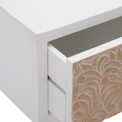 Schubladenschrank KLEE natürlich Kiefernholz Weiß 100 x 40 x 80 cm