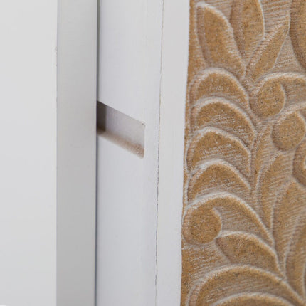 Schubladenschrank KLEE natürlich Kiefernholz Weiß 100 x 40 x 80 cm