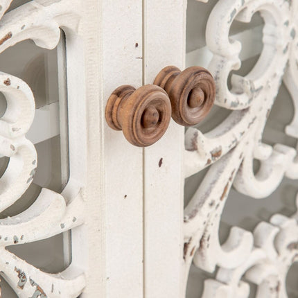 Anrichte SHABBY CHIC 120 x 40 x 91 cm Weiß Tannenholz Holz MDF
