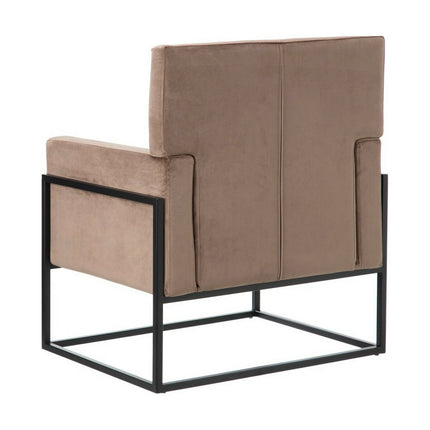 Sessel 74 x 67 x 87,5 cm synthetische Stoffe Metall Taupe