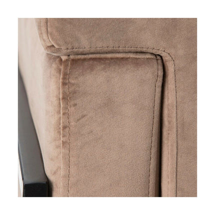 Sessel 74 x 67 x 87,5 cm synthetische Stoffe Metall Taupe