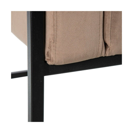 Sessel 74 x 67 x 87,5 cm synthetische Stoffe Metall Taupe