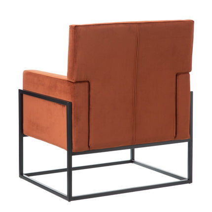 Sessel Schwarz Rot Holz 74 x 67 x 87,5 cm