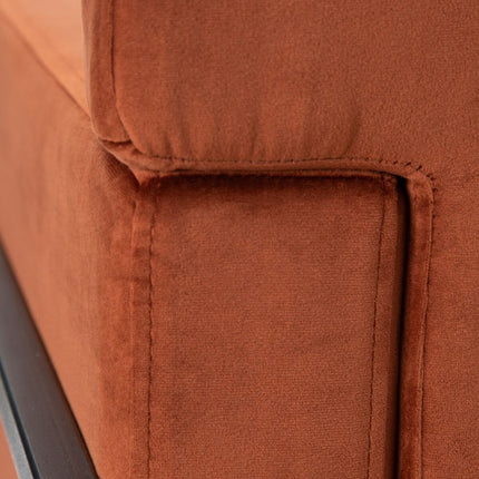 Sessel Schwarz Rot Holz 74 x 67 x 87,5 cm
