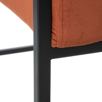 Sessel Schwarz Rot Holz 74 x 67 x 87,5 cm