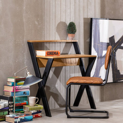 Schreibtisch 87,5 x 48 x 94 cm Holz Eisen