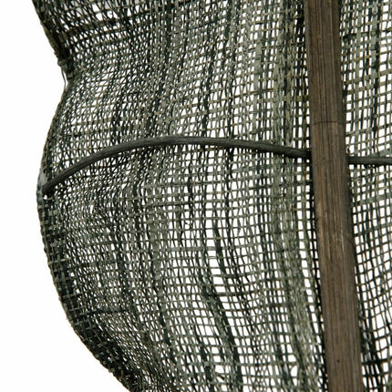 Zweig 20 x 8 x 200 cm Grau grün Naturfaser