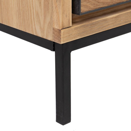 Anrichte SPIKE 90 x 36 x 115,5 cm natürlich Metall Holz