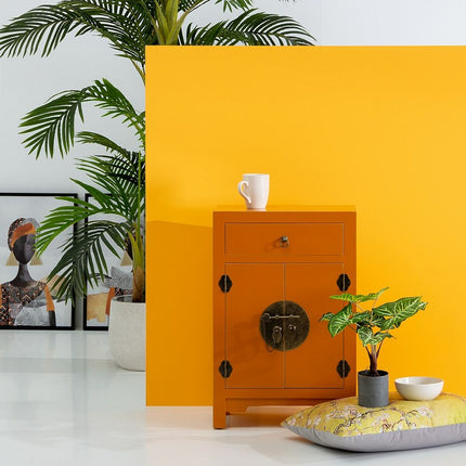 Nachttisch NEW ORIENTAL 45 x 26 x 69 cm Orange DMF