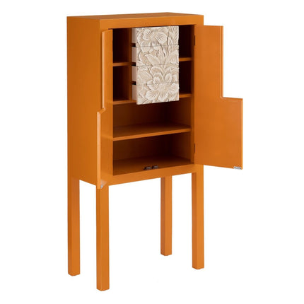 Schrank ORIENTAL CHIC 60 x 30 x 130 cm Orange Holz MDF DMF
