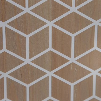 Anrichte KENSY 80 x 34 x 98 cm natürlich Holz Weiß