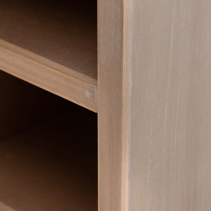 Anrichte KENSY 80 x 34 x 98 cm natürlich Holz Weiß