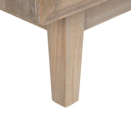 TV-Möbel KENSY 120 x 34 x 54,5 cm natürlich Holz Weiß