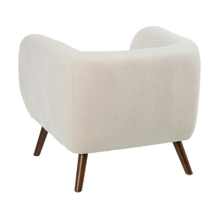 Sessel 81 x 73 x 70 cm synthetische Stoffe Holz Creme