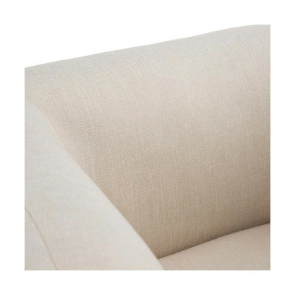 Sessel 81 x 73 x 70 cm synthetische Stoffe Holz Creme