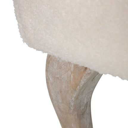 Hocker 99 x 38 x 40 cm natürlich synthetische Stoffe