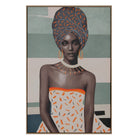 Leinwand Afrikanerin 80 x 4 x 120 cm