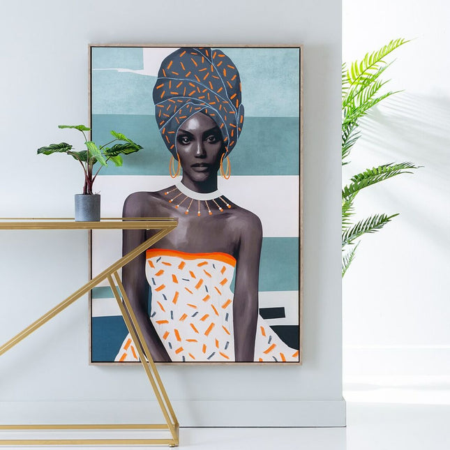 Leinwand Afrikanerin 80 x 4 x 120 cm