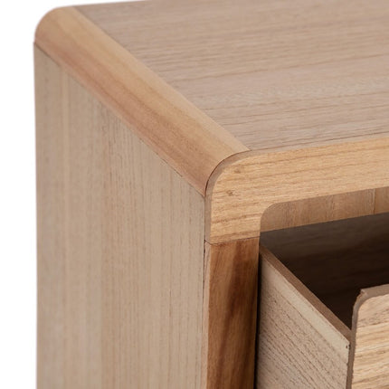 Nachttisch HONEY natürlich Paulonia-Holz Holz MDF 40 x 30 x 62,5 cm