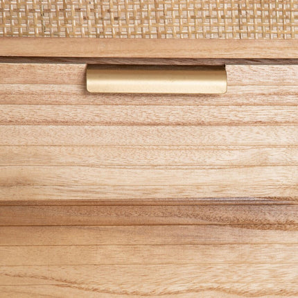 Schubladenschrank HONEY natürlich Paulonia-Holz Holz MDF 80 x 40 x 82 cm