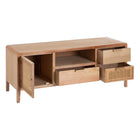 TV-Möbel HONEY 120 x 40 x 50 cm natürlich Holz Rattan