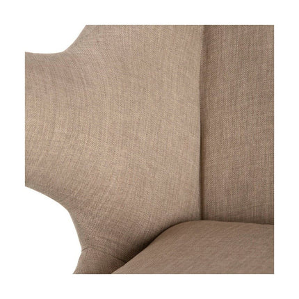 Schaukelstuhl 70 x 91 x 109 cm synthetische Stoffe Holz Taupe