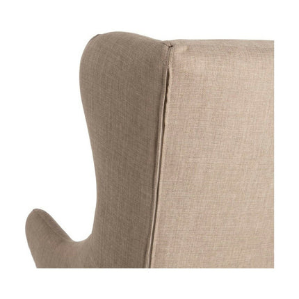Schaukelstuhl 70 x 91 x 109 cm synthetische Stoffe Holz Taupe