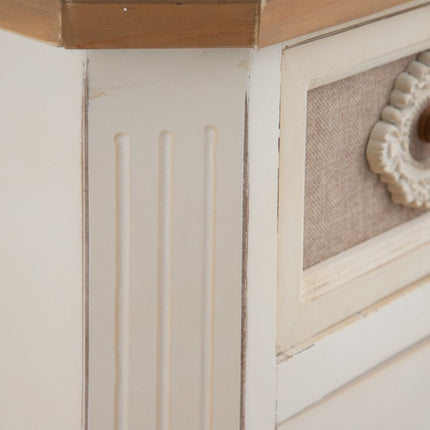 Anrichte DAISY 72 x 34 x 75 cm natürlich Holz Weiß DMF