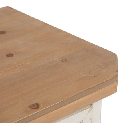 Anrichte DAISY 72 x 34 x 75 cm natürlich Holz Weiß DMF