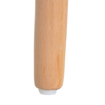Beistelltisch 55 x 55 x 53 cm natürlich Holz Weiß DMF