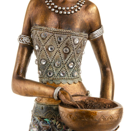 Deko-Figur 14 x 12,5 x 54,5 cm Afrikanerin