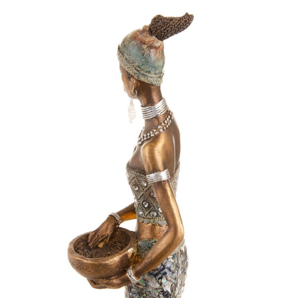 Deko-Figur 14 x 12,5 x 54,5 cm Afrikanerin