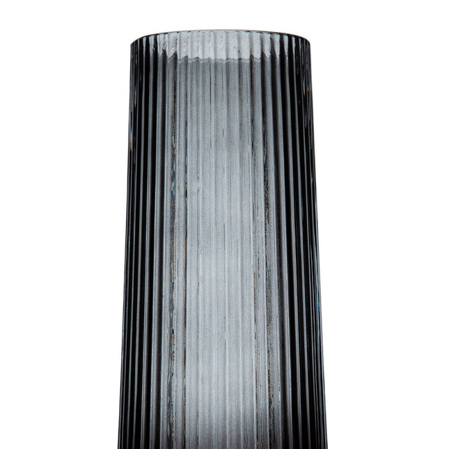 Vase Grau Glas 12 x 12 x 29 cm