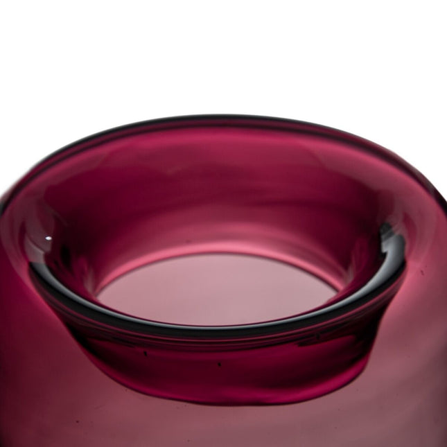 Vase Glas 15 x 15 x 25 cm Violett