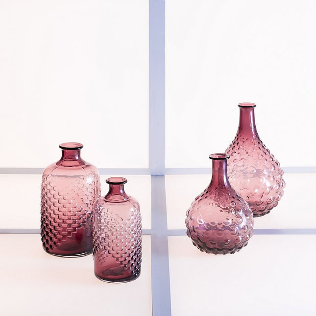 Vase Glas Violett 20 x 20 x 27 cm