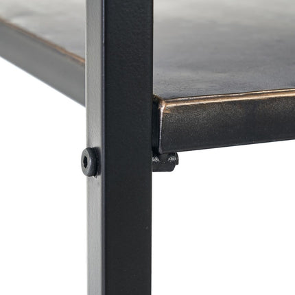 Anrichte BRICK 55 x 38 x 140 cm Schwarz Metall Braun