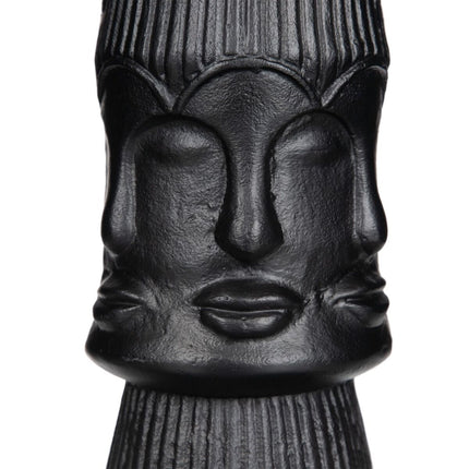 Vase 12 x 12 x 34 cm Schwarz Metall