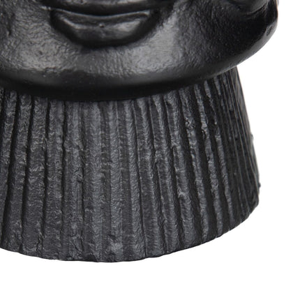 Vase 12 x 12 x 34 cm Schwarz Metall
