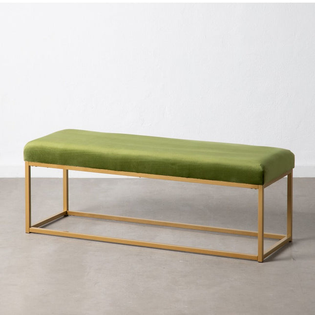 Hocker synthetische Stoffe Metall grün 120 x 40 x 45 cm