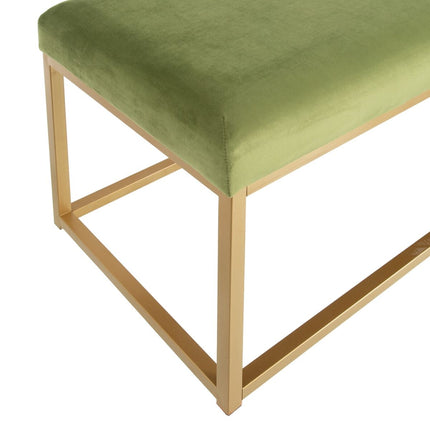 Hocker synthetische Stoffe Metall grün 120 x 40 x 45 cm